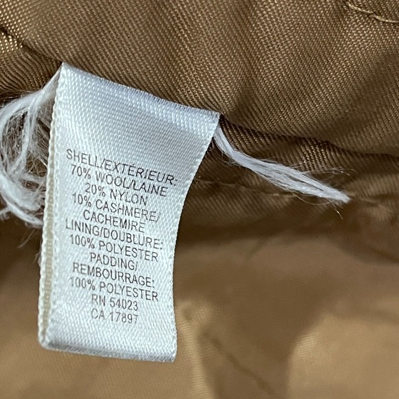 Banana Republic Peacoat‎ Men's Medium Coat Wool Cashmere Preppy - Picture 7 of 13